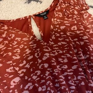Cheetah Print Chiffon Dress
